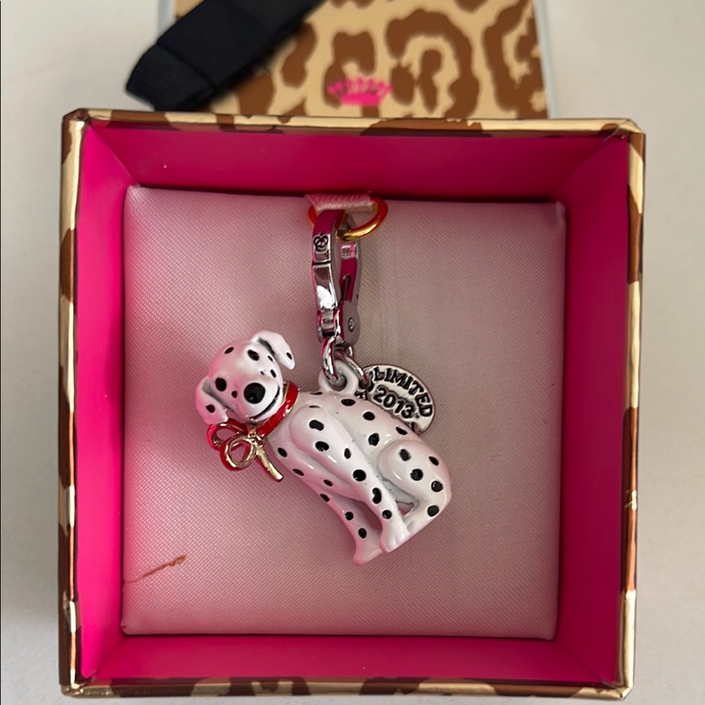 Juicy Couture Dalmatian Charm - White and Black